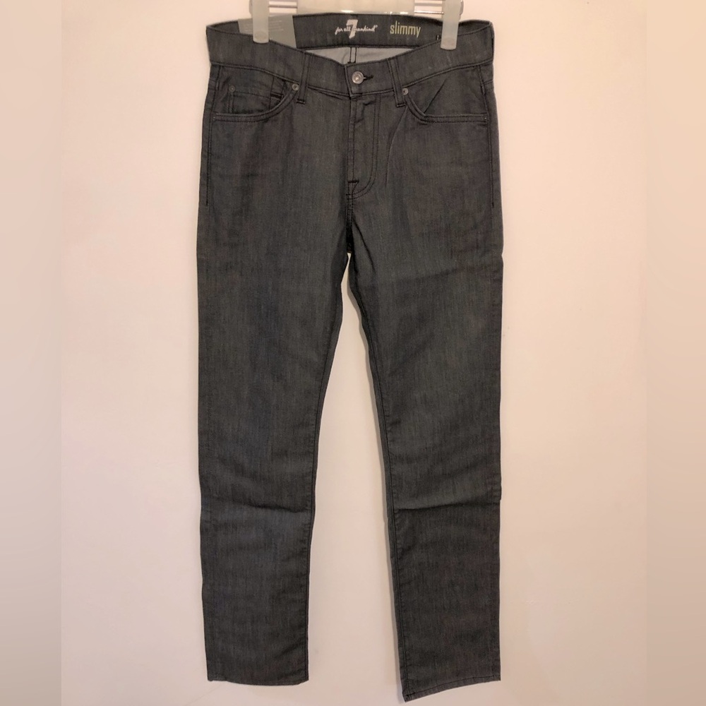 NWT  7 For All Mankind Men’s Slim Straight Jeans